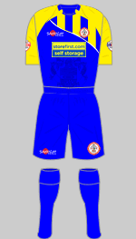 accrington stanley 2013-14 away kit