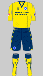 brighton & hove albion 2013-14 away kit