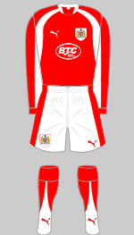 Bristol City 2007-08 home kit