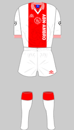 ajax amsterdam 1996 uefa champions league kit