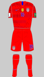 usa 2019 WWC red kit