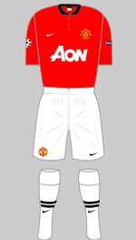manchester united 2013-14 champions league home kit
