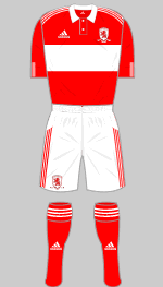 middlesbrough fc 2010-11 home kit