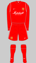 MK Dons 2007-08 away kit