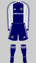 newcastle united 2002 away kit