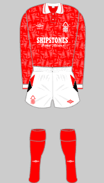 nottingham forest 1991 fa cup final kit