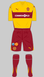 motherwell fc 2010-11 home kit