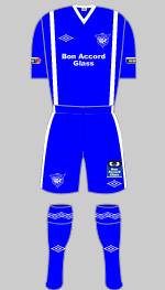 peterhead fc 2012-13 home kit