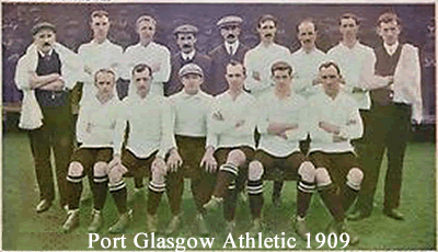 port glasgow athletic 1909 team group