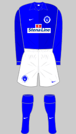 stranraer 2007-08 home kit