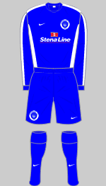 stranraer 2008-09 home kit