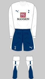 Tottenham Hotspur Third football shirt 2006 - 2007. Sponsored by Mansion