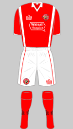walsall fc 2009 home kit 