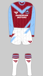 West Ham 1993-1995 Kit