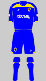 afc wimbledon 2012-14 home kit
