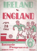 ireland v england programme 1946