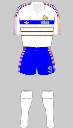 france 1984 european championship change kit