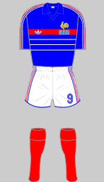 france 1984 european championship kit