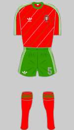 portugal 1984 european championship kit