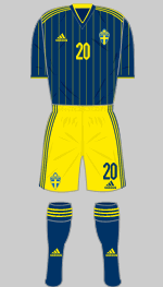 sweden euro 2020 2nd kit