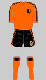 netherlands world cup 1974 short sleeved kit