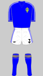 sweden 1974 world cup change kit