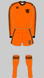 netherlands 1978 world cup all orange kit