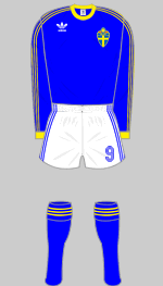sweden 1978 world cup change kit