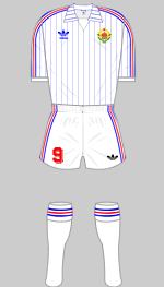 yugoslavia 1982 world cup chnge kit
