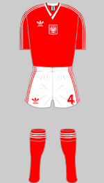 poland 1986 world cup change kit