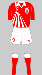 austria 1990 world cup change kit