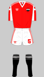 egypt 1990 world cup red kit