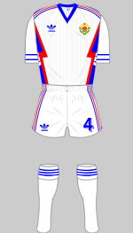 yugoslavia 1990 world cup change kit