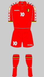 belgium 1994 world cup red kit