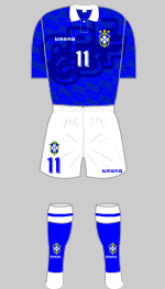 brazil 1994 world cup change kit