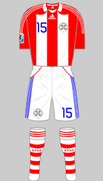 paraguay 2010 world cup white shorts