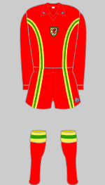 wales home kit 1976
