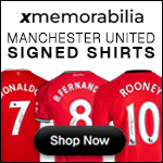 Manchester United signed shirts from X Memorabilia